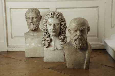 Three composition portrait busts