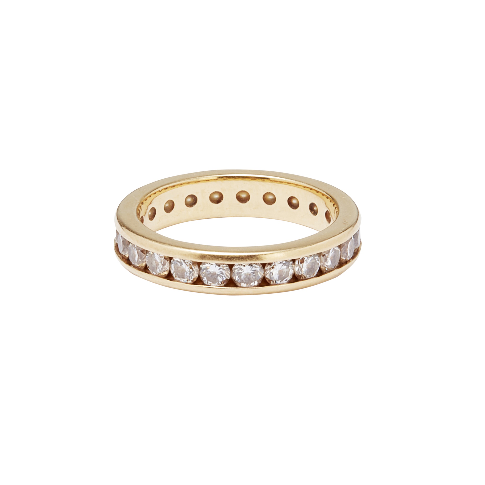 An 18ct gold diamond set eternity ring