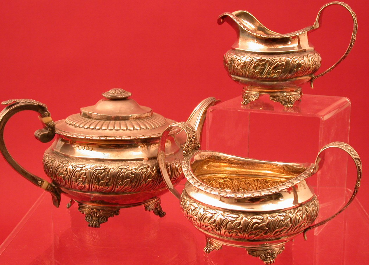 A George III three piece tea service