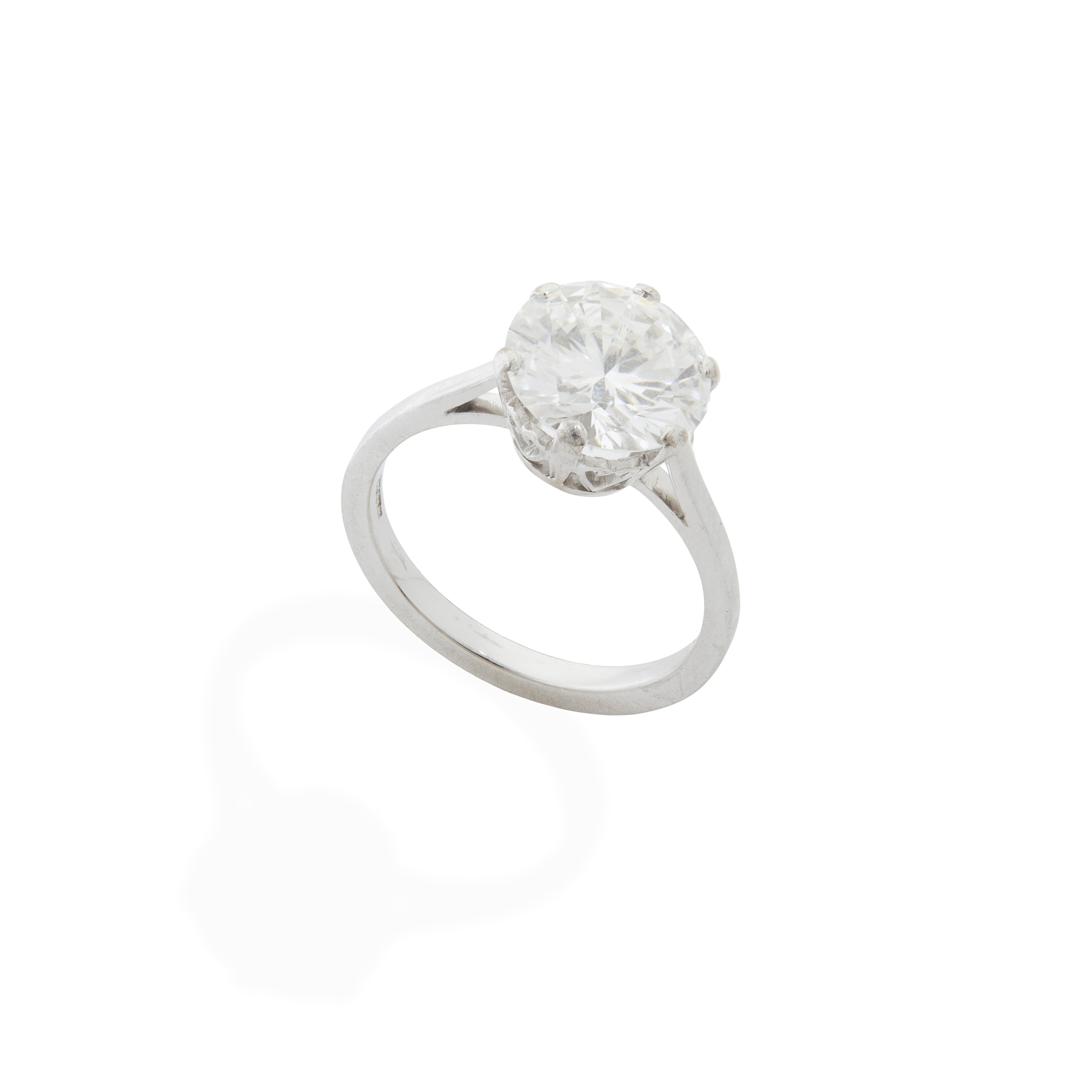 A diamond single-stone ring
