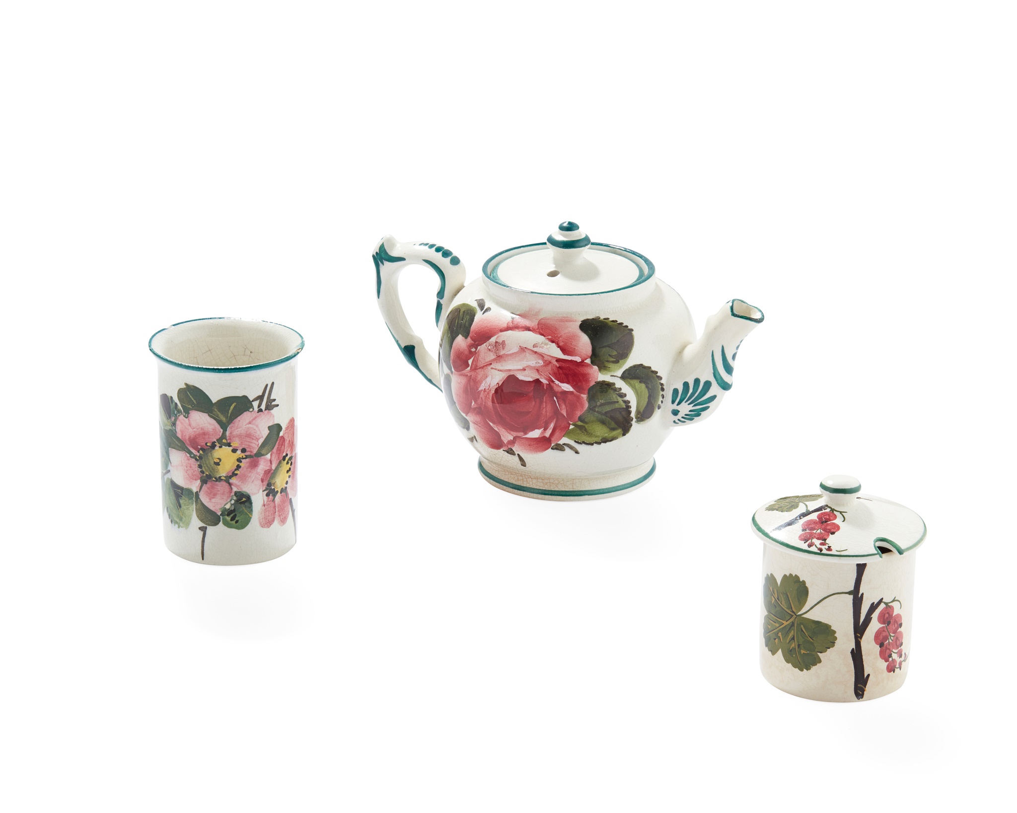 A WEMYSS WARE TEAPOT