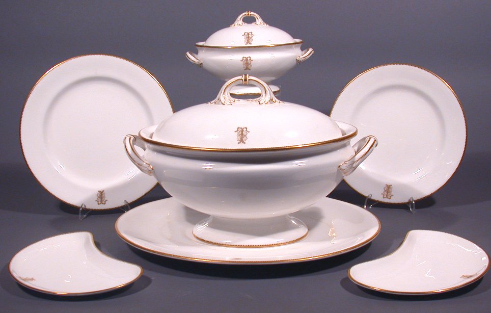 An extensive Royal Worcester porcelain dinner service