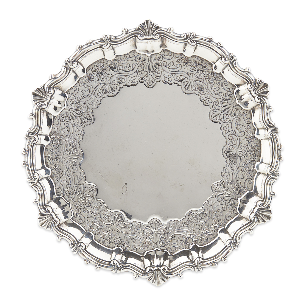 A GEORGE II SALVER