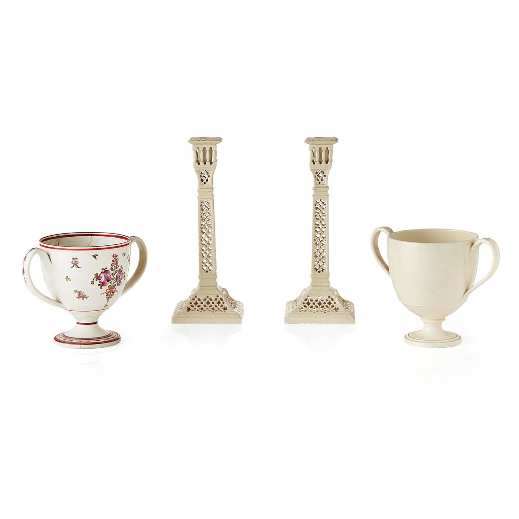 GROUP OF CREAMWARE POTTERY