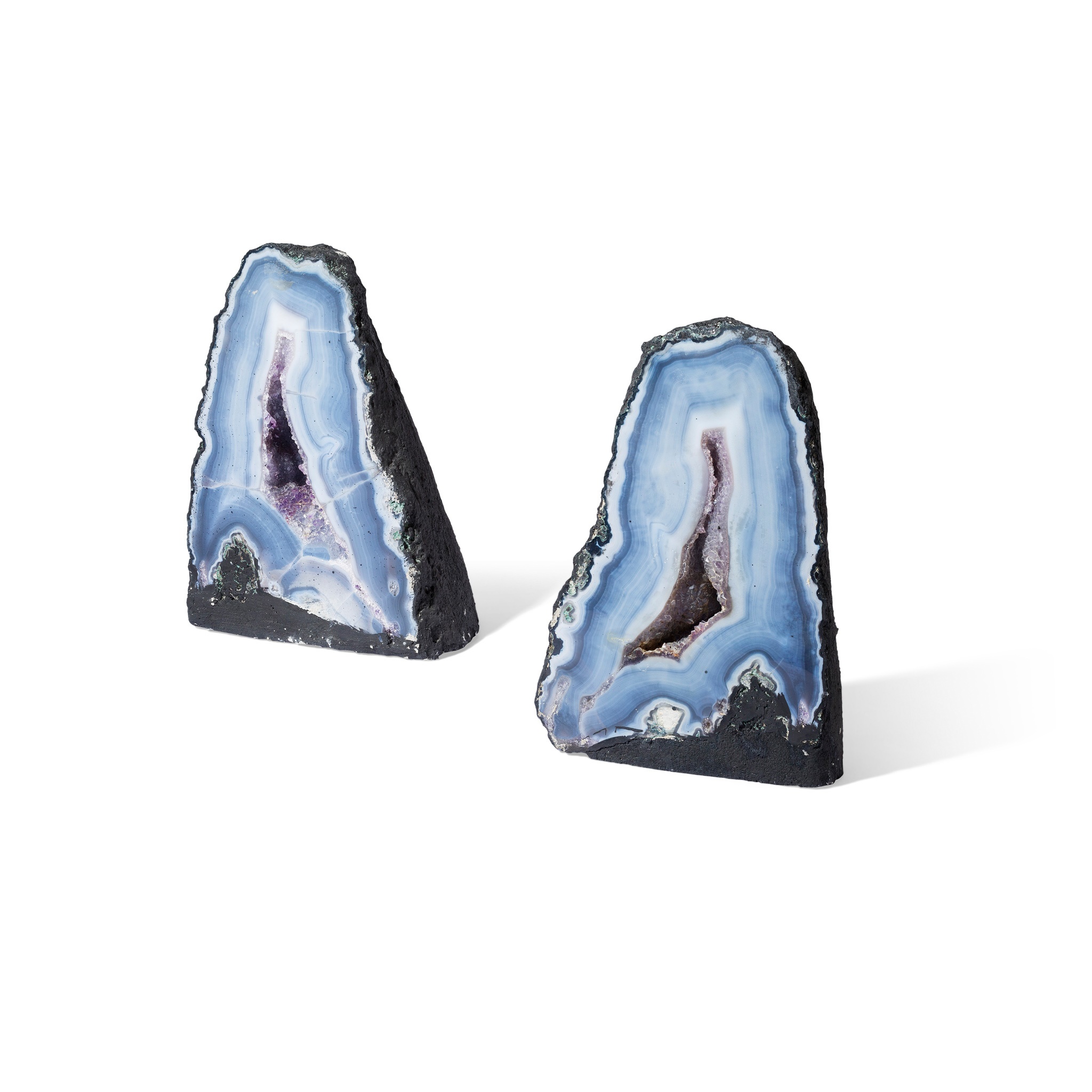AGATE GEODE PAIR