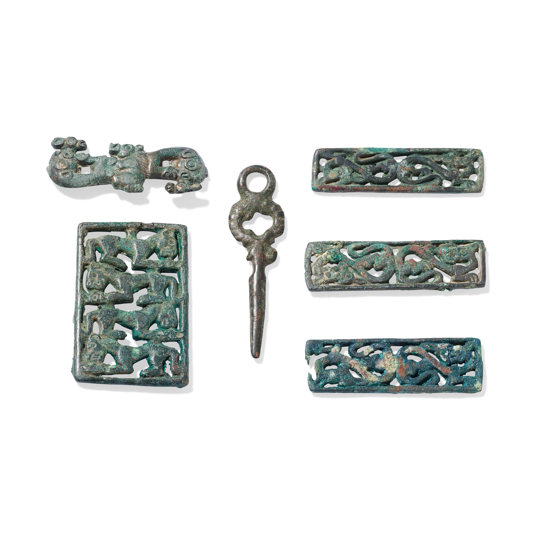 COLLECTION OF ORDOS BRONZE PLAQUES