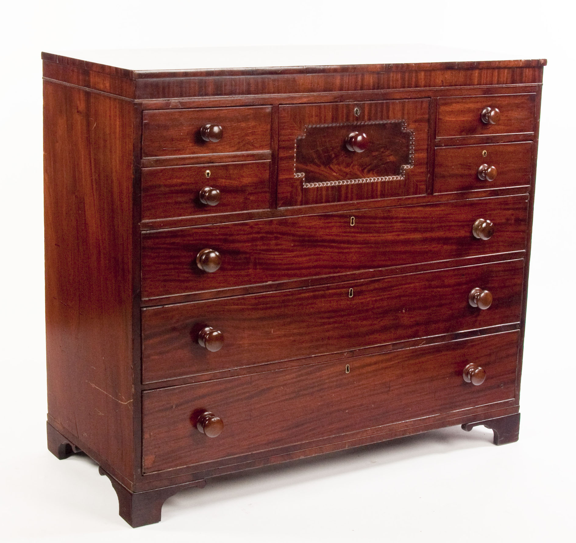A 19th century mahogany Scotch chest