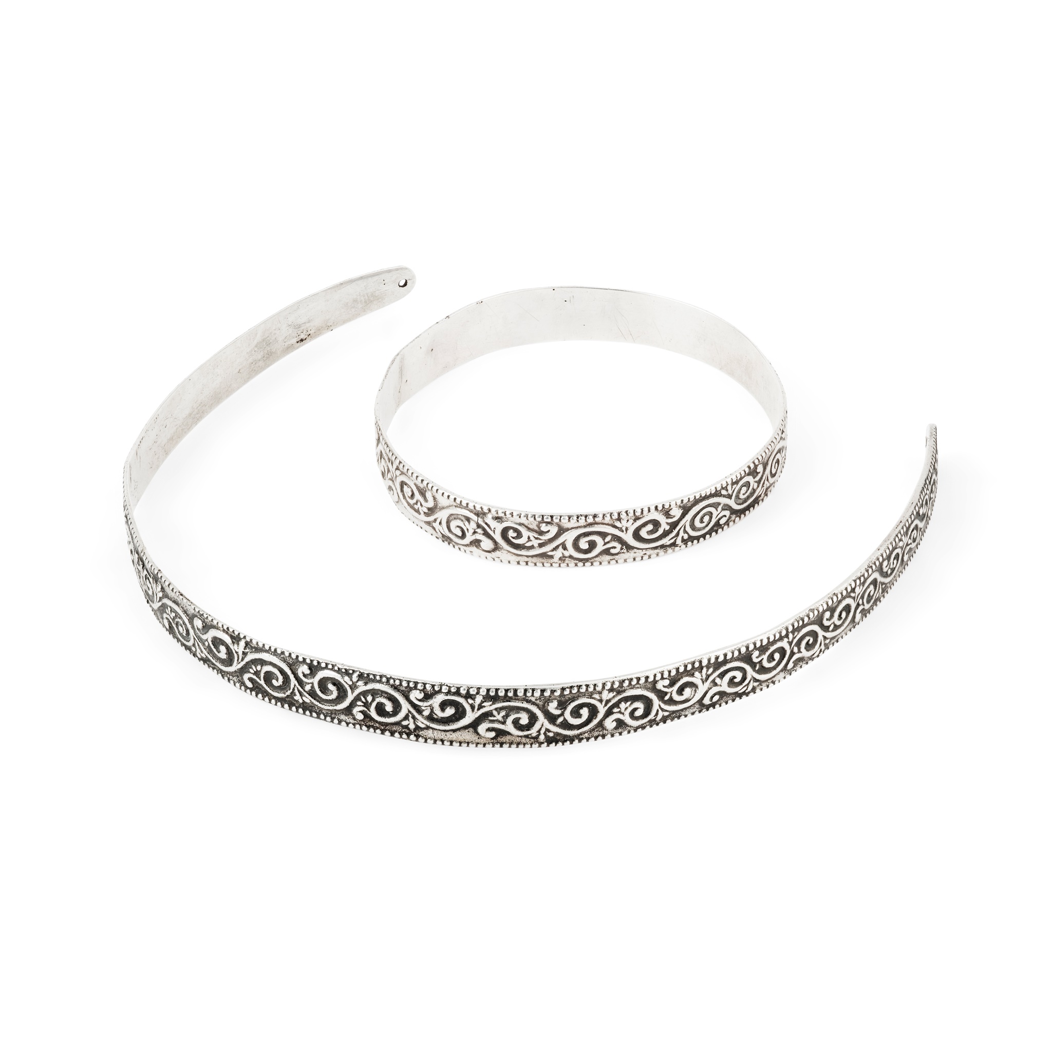 Iona - a Scottish Provincial headband and bangle, Alexander Ritchie