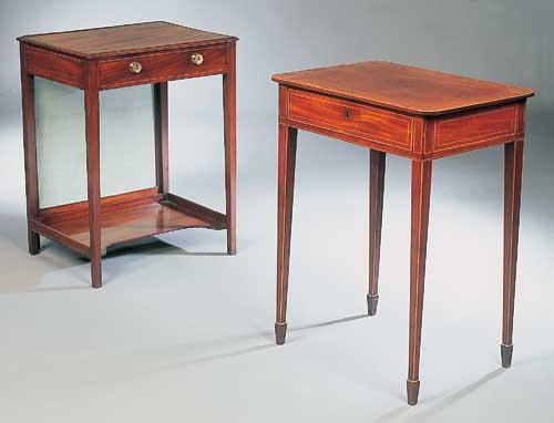 An early 19th century mahogany writing table