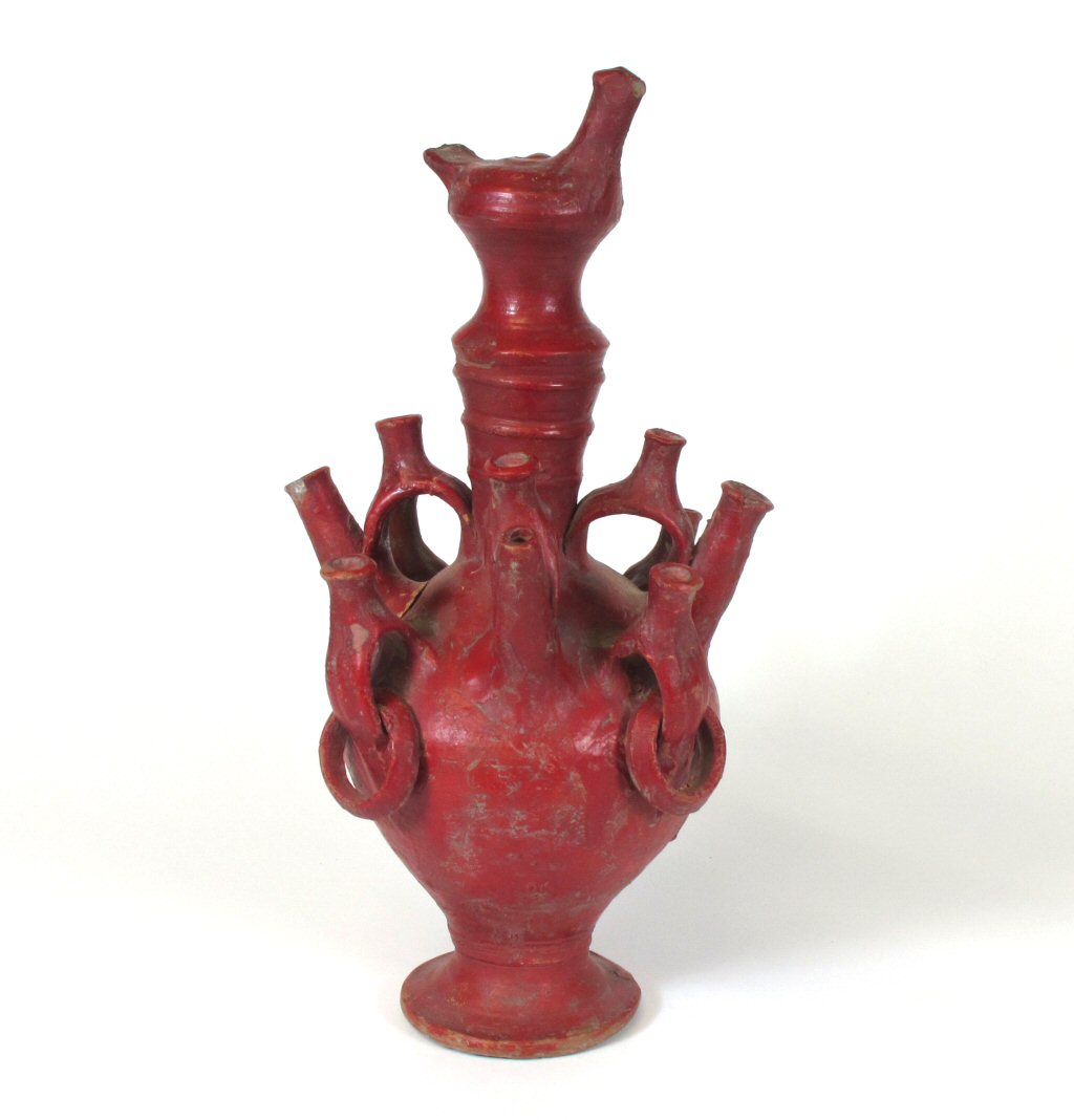 TURKISH RED GLAZE POTTERY VESSEL