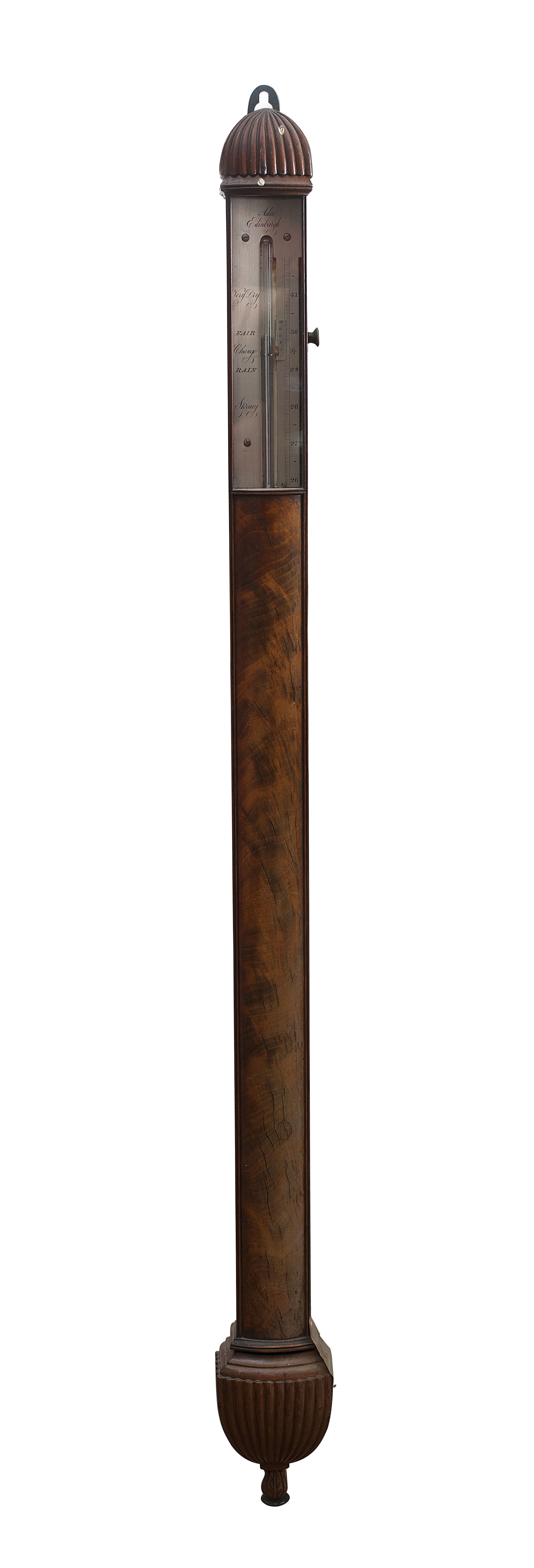SCOTTISH MAHOGANY STICK BAROMETER BY ALEXANDER ADIE, EDINBURGH