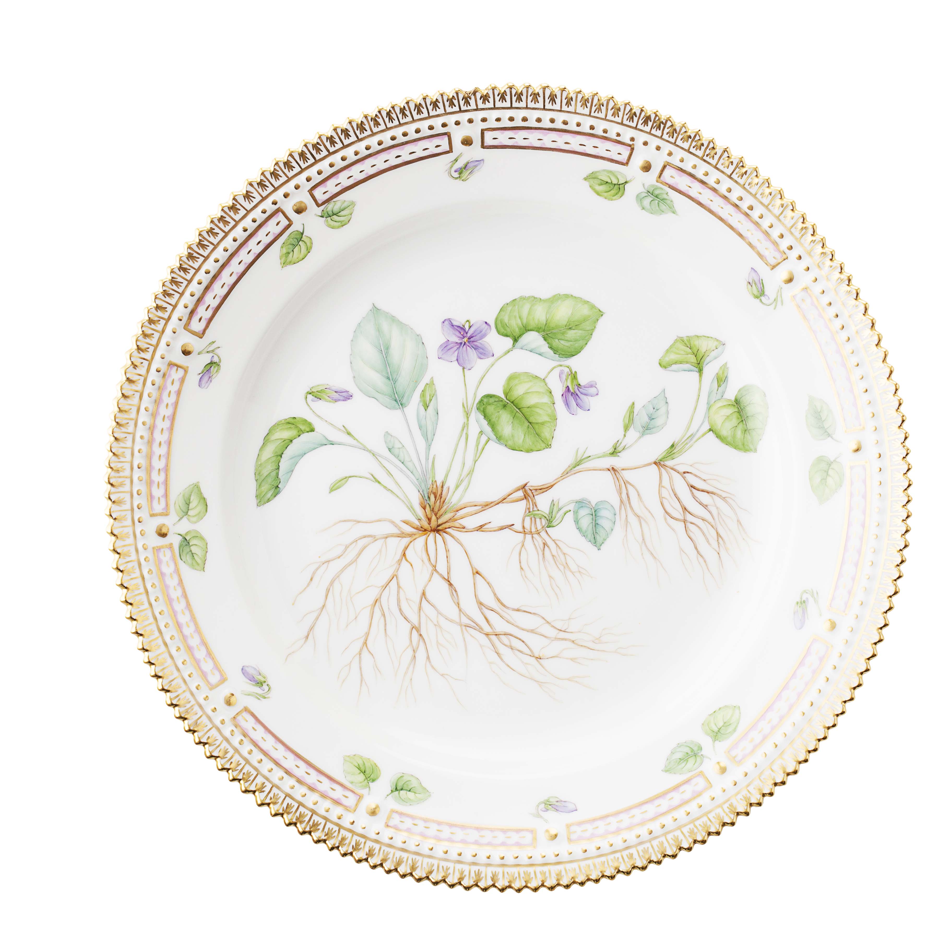 SET OF FOUR ROYAL COPENHAGEN 'FLORA DANCIA' 200TH JUBILEE EDITION PLATES