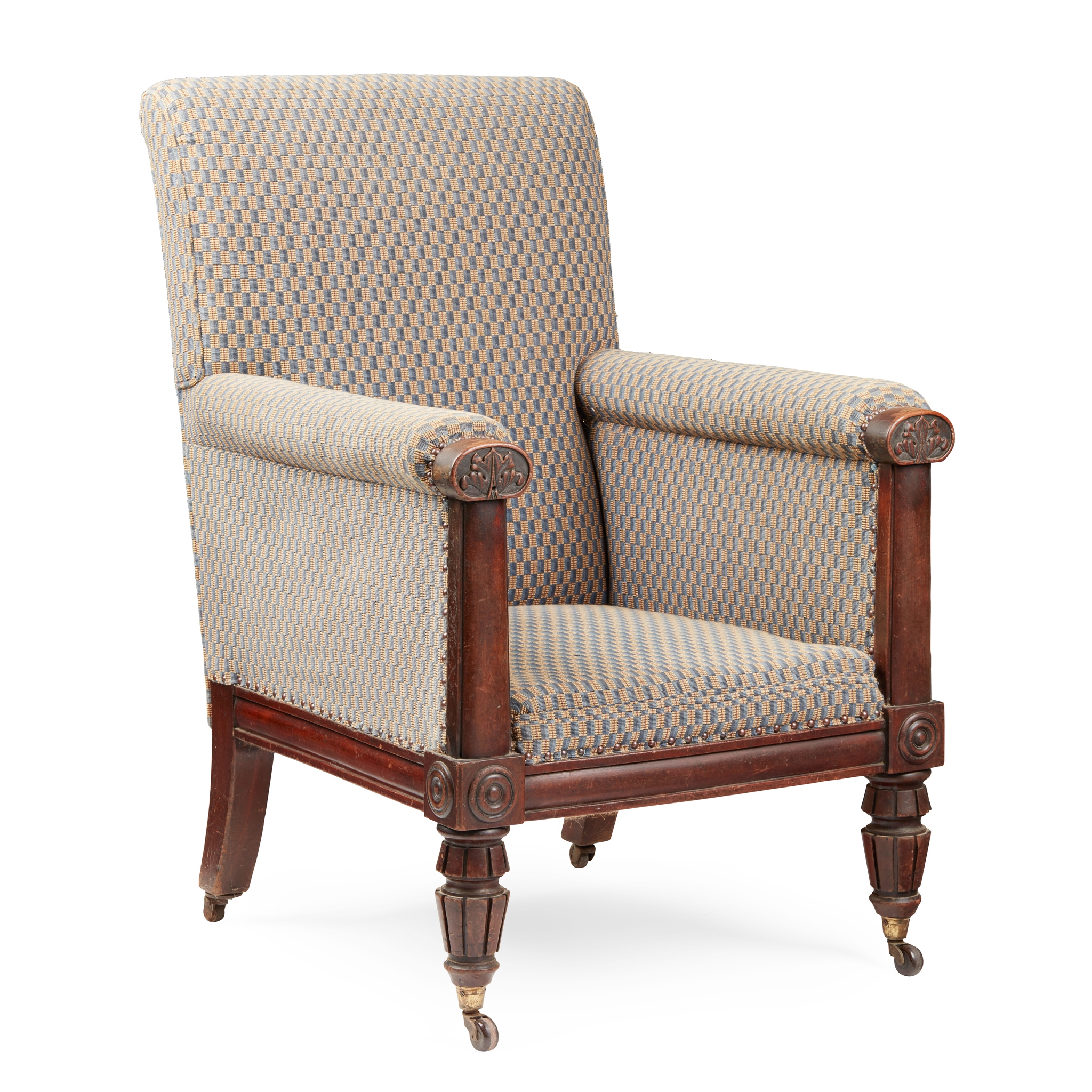 REGENCY UPHOLSTERED ARMCHAIR