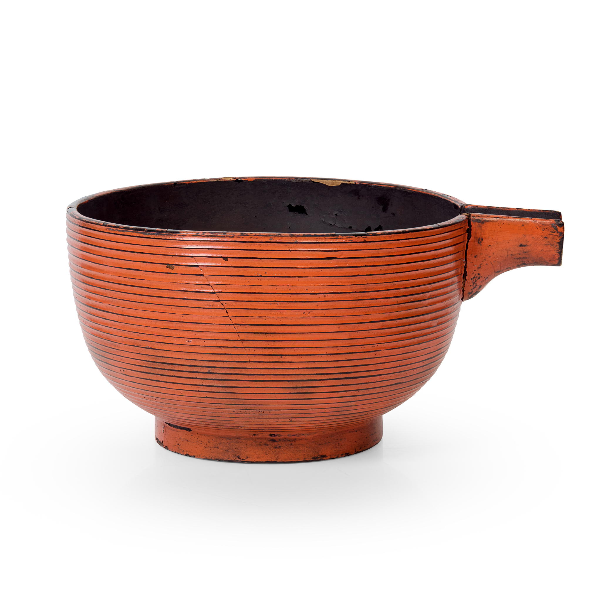 LARGE JAPANESE NEGORO-TYPE SAKE DECANTER. KATAGUCHI