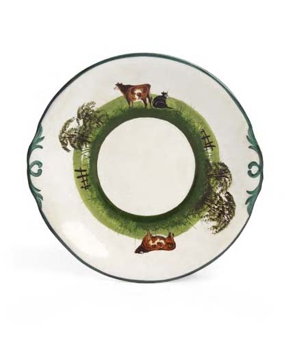 A rare Wemyss bread and butter plate,