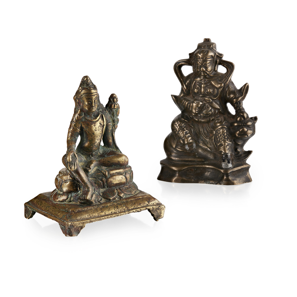 GILT BRONZE FIGURE OF TARA