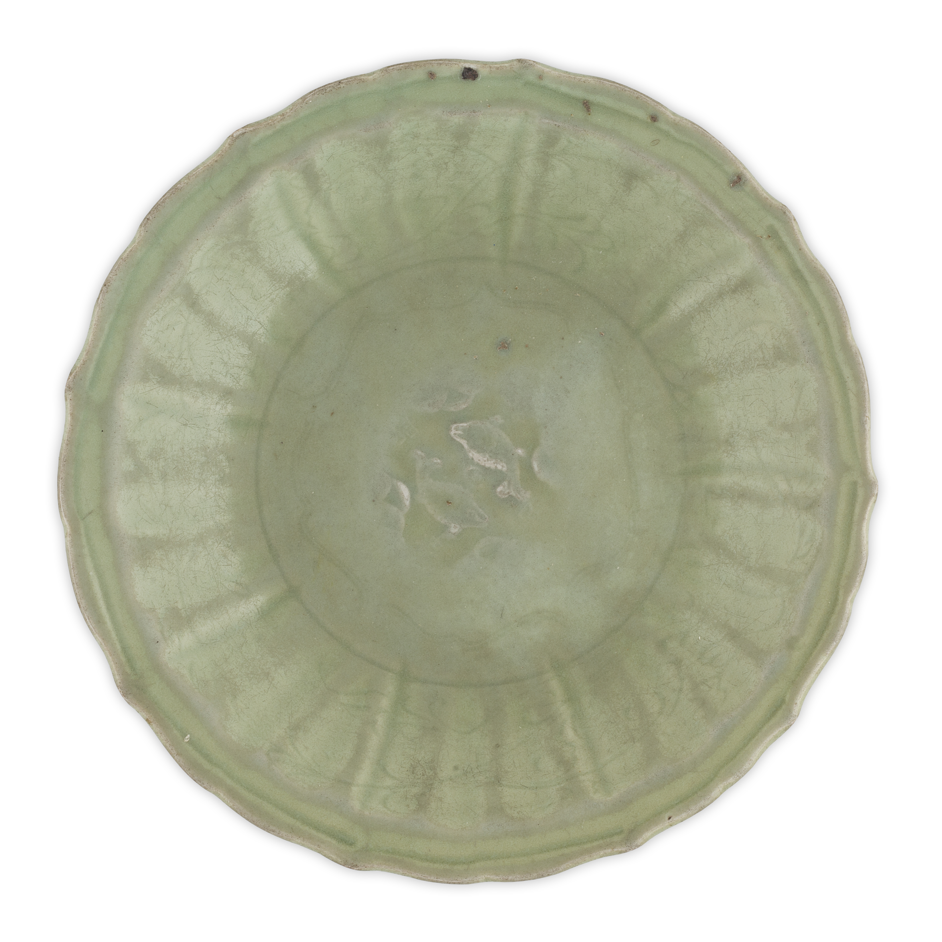 CELADON 'TWIN FISH' CHARGER