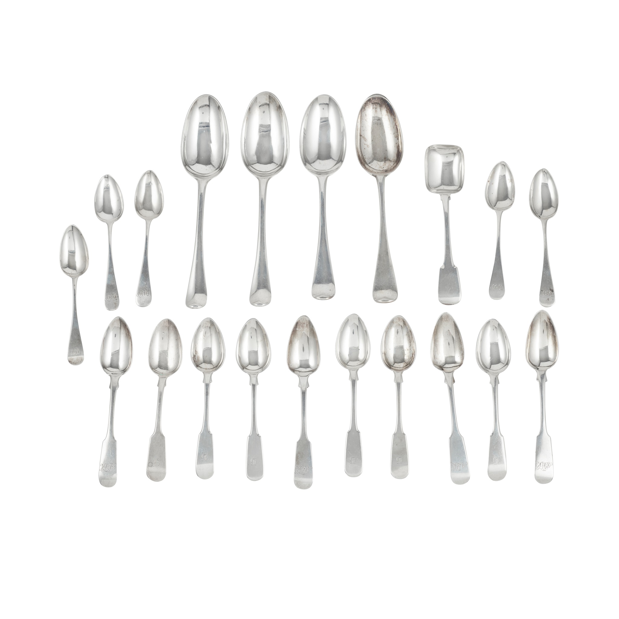 ABERDEEN - A COLLECTION OF SCOTTISH PROVINCIAL FLATWARE