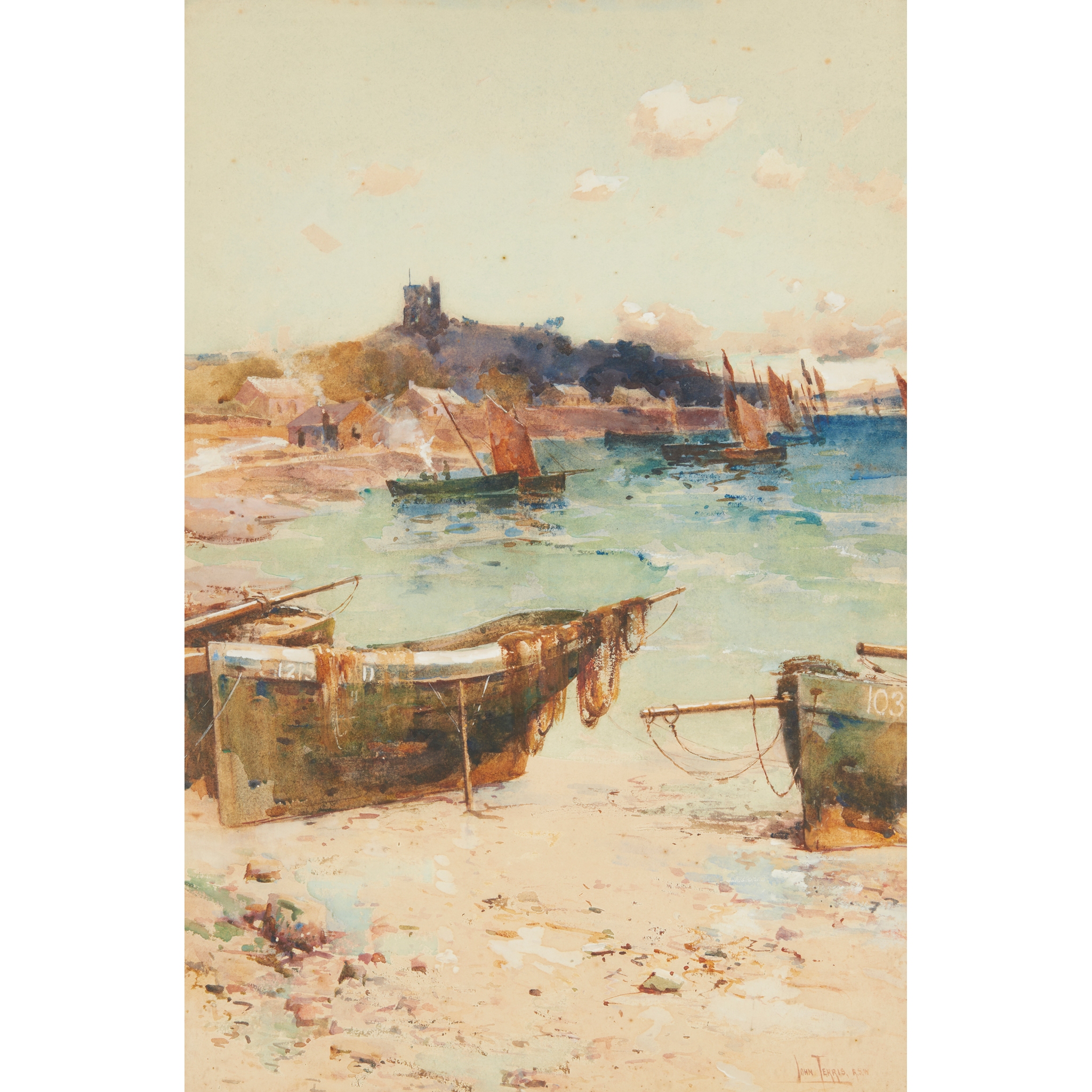 JOHN TERRIS R.I. ,R.S.W. (SCOTTISH 1865-1914)