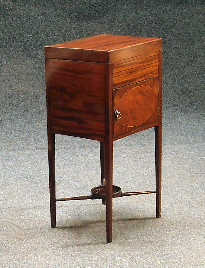 A Georgian mahogany pot cupboard