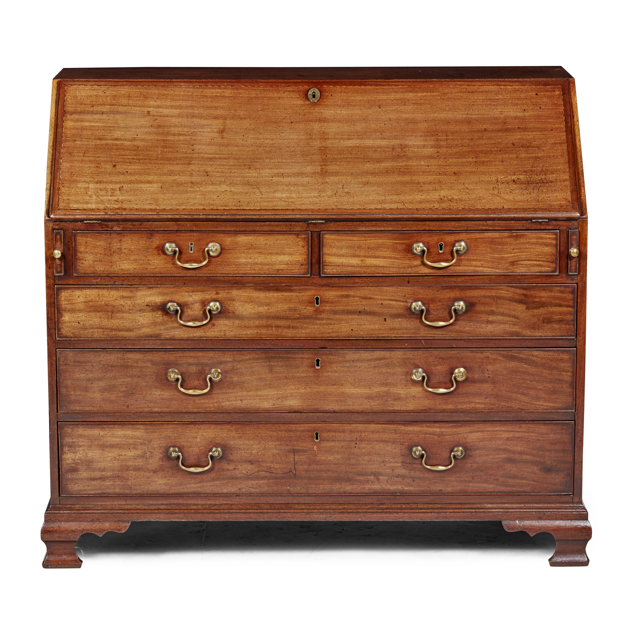 GEORGE III MAHOGANY BUREAU