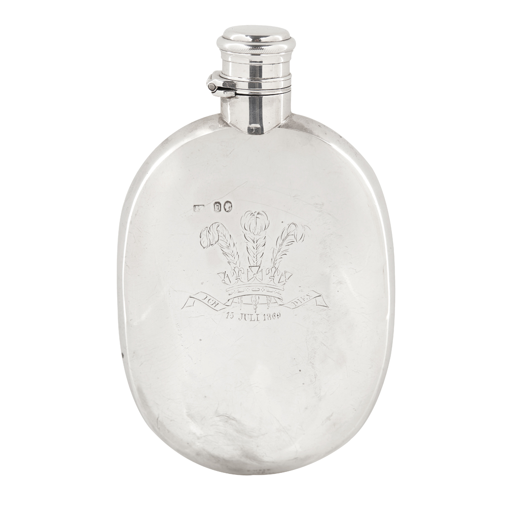 A Royal Presentation hip flask