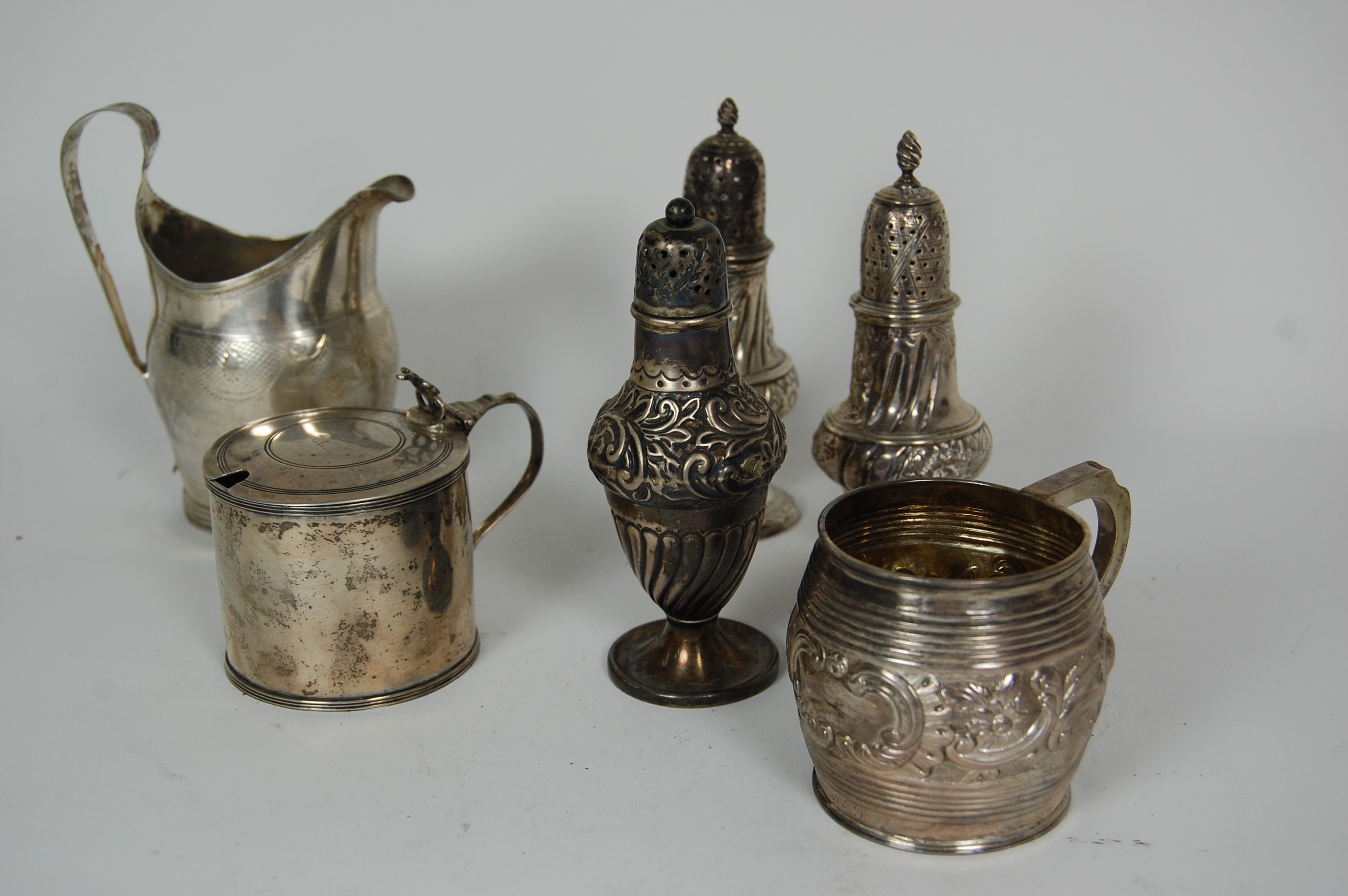 A collection of George III and later silver