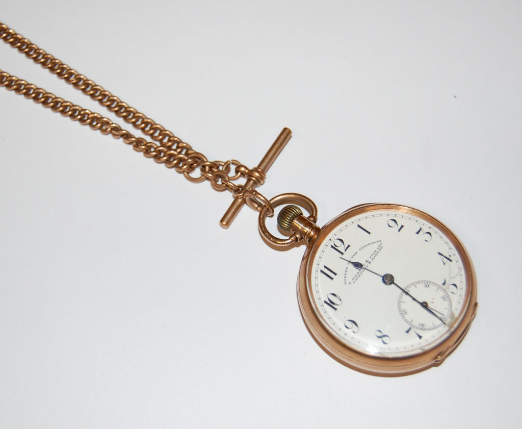 An early 20th century 9ct gold open faced pocket watch