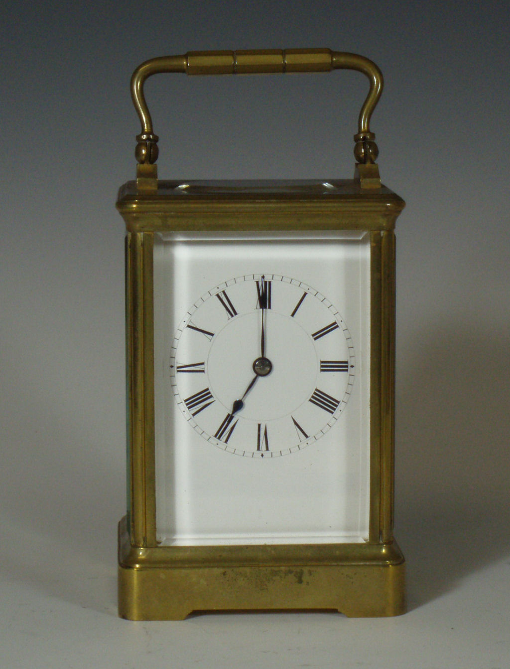 A late 19th century French carriage clock