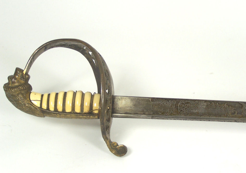 A 19th century Dutch Naval officers full dress sword
