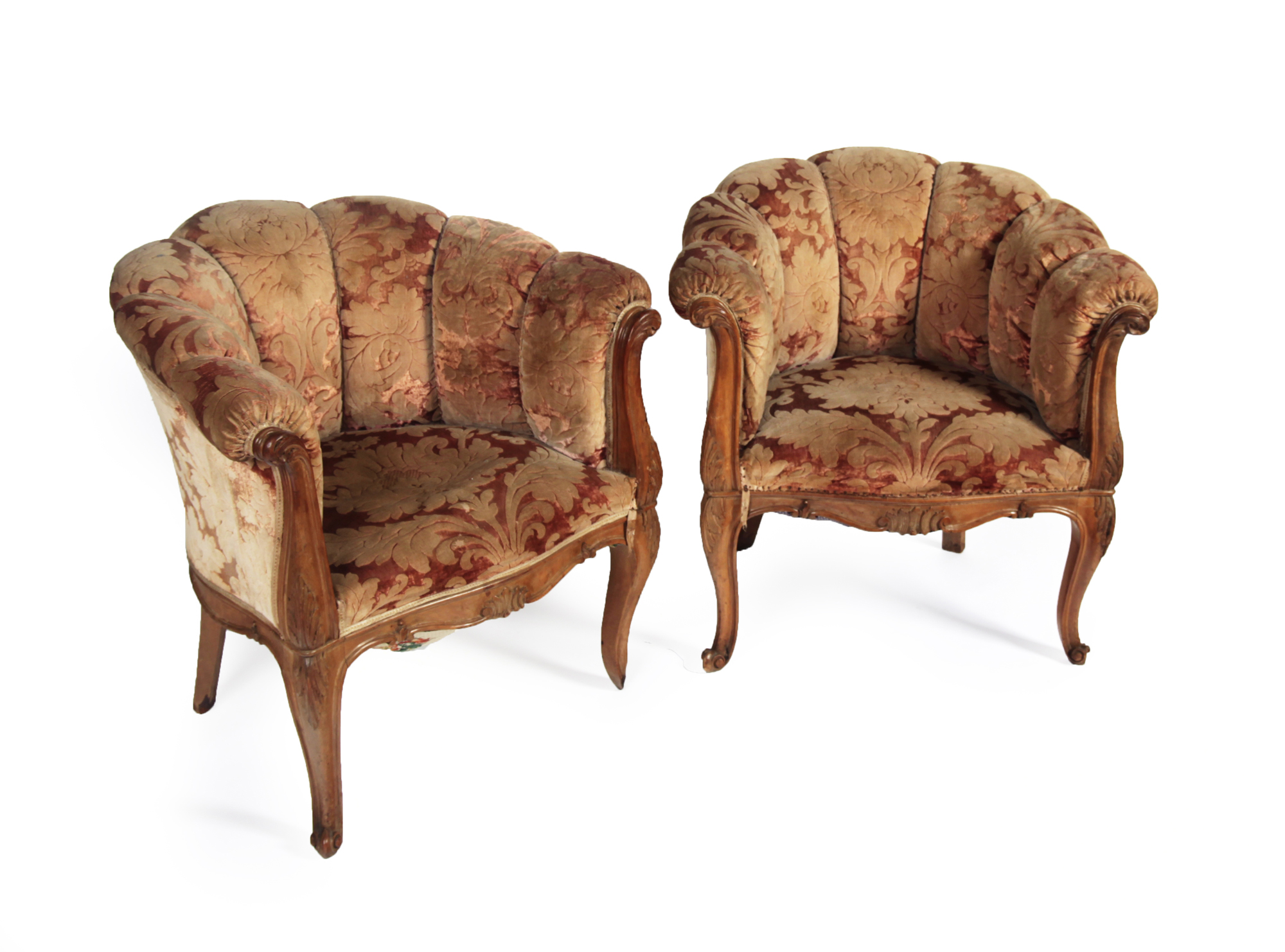 PAIR OF ITALIAN ART DECO TUB CHAIRS