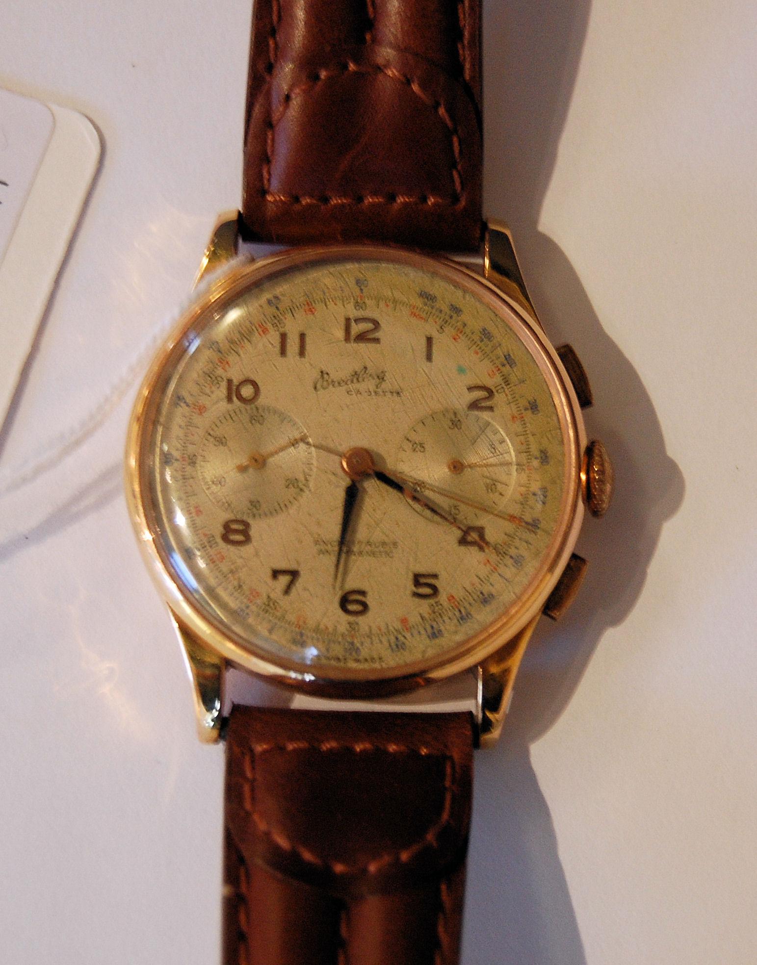 An 18ct gold cased Chronograph