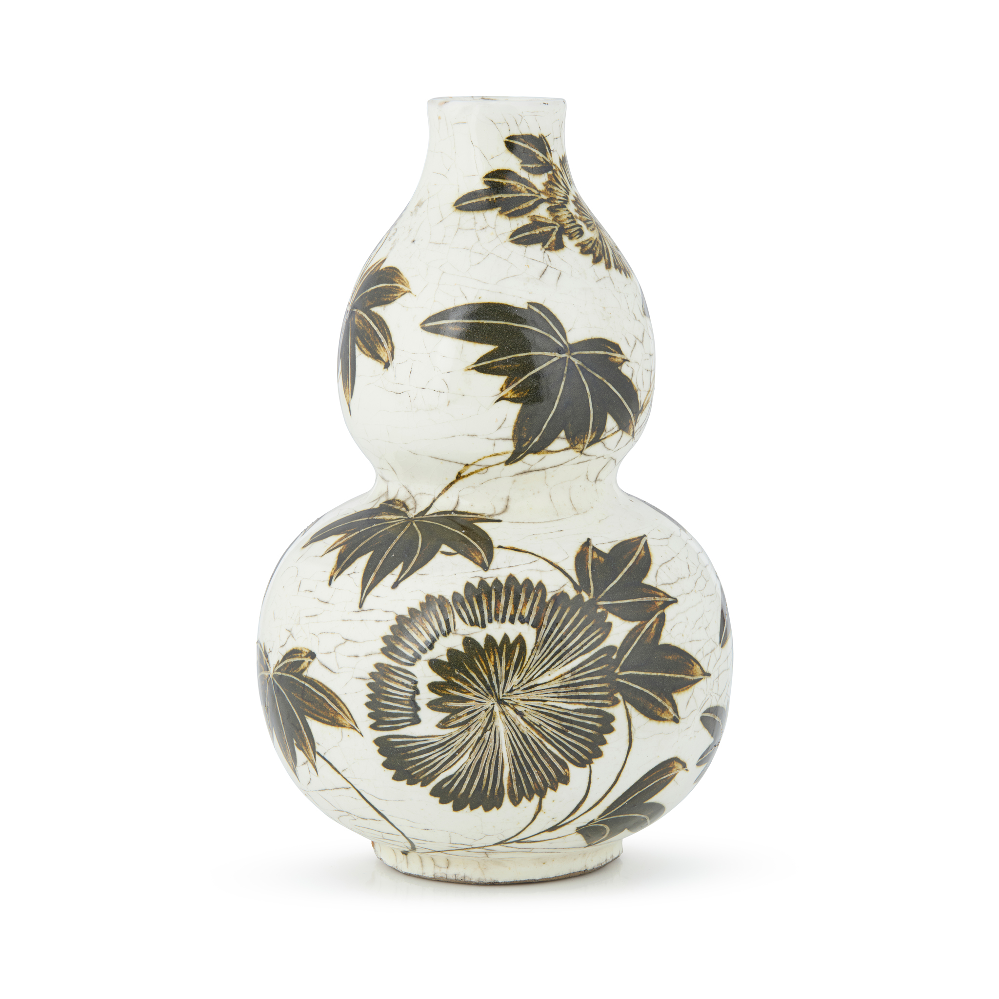 CHINESE CIZHOU-TYPE DOUBLE-GOURD VASE