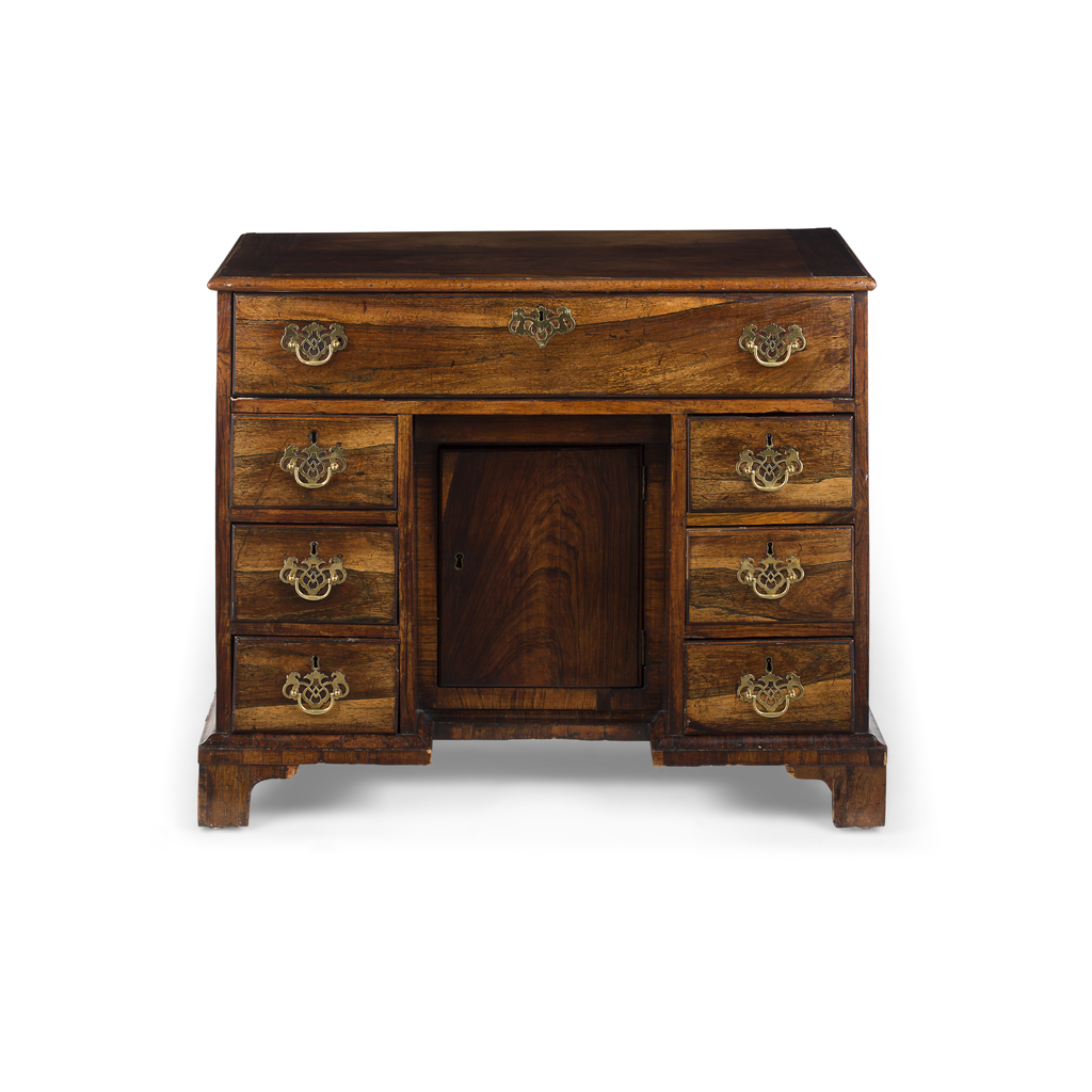 GEORGE III ROSEWOOD KNEEHOLE DESK