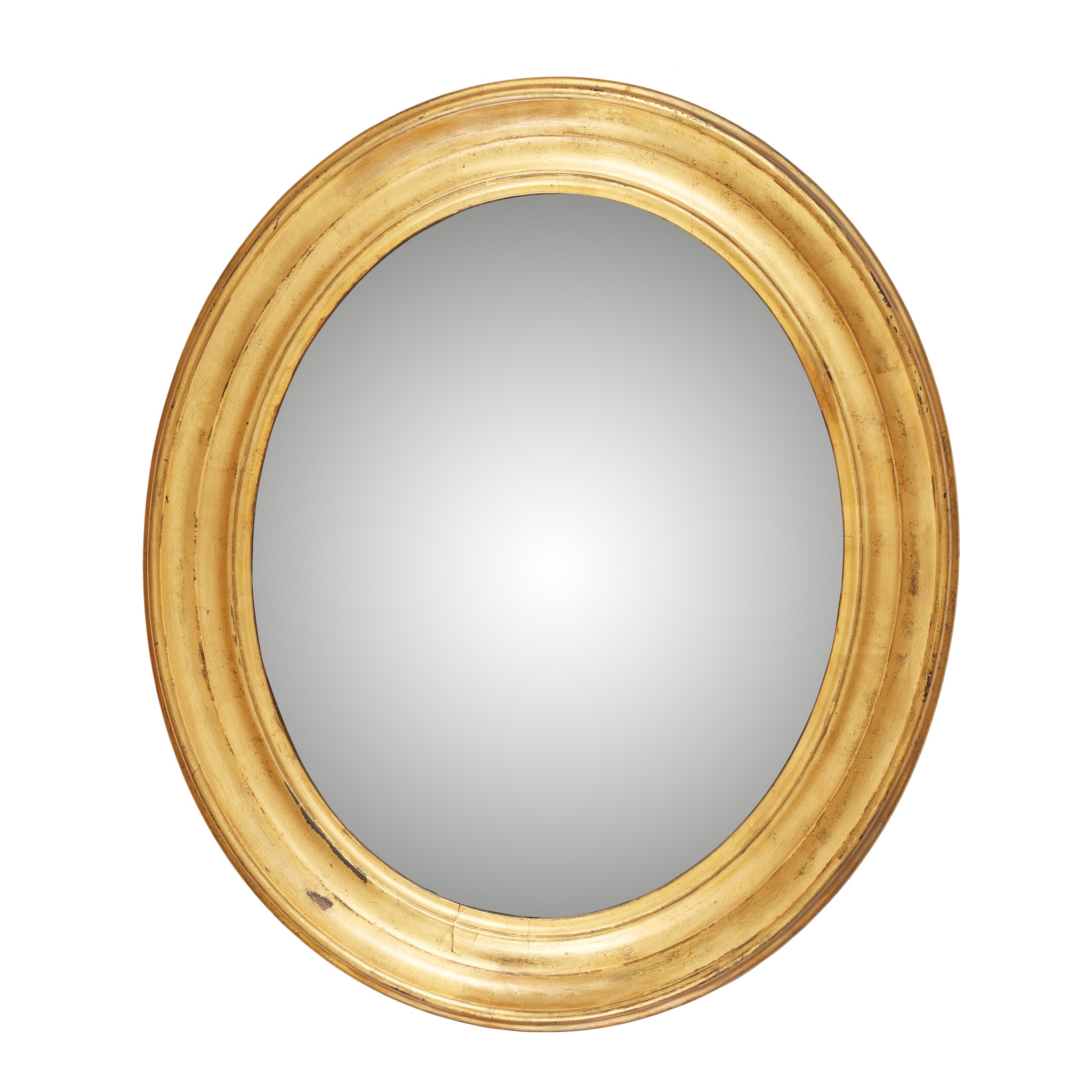 OVAL GILTWOOD CONVEX MIRROR