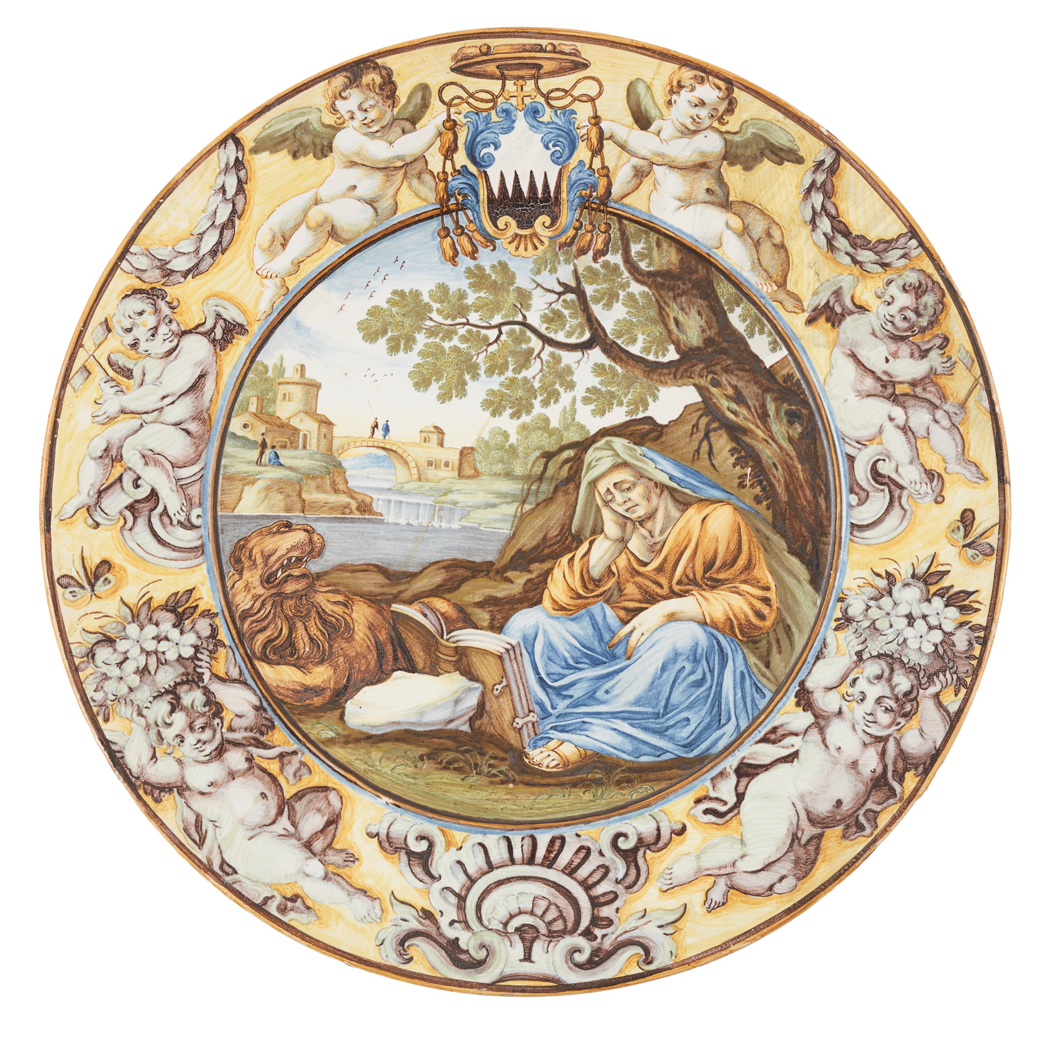 CASTELLI MAIOLICA CHARGER