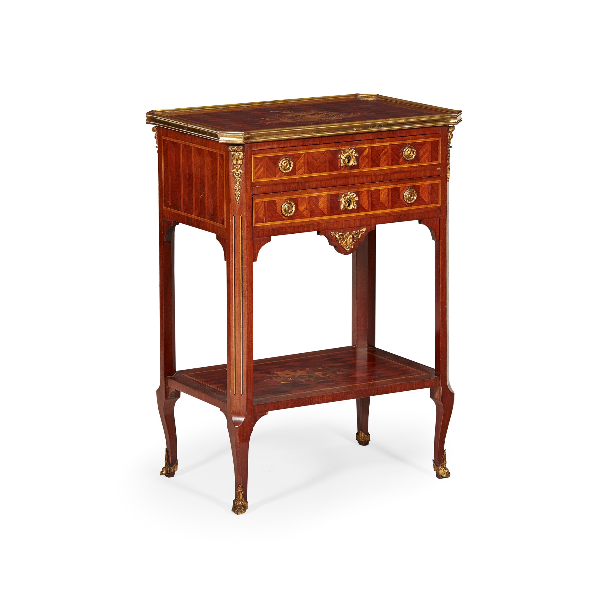 FRENCH PARQUETRY AND MARQUETRY CHIFFONIÈRE