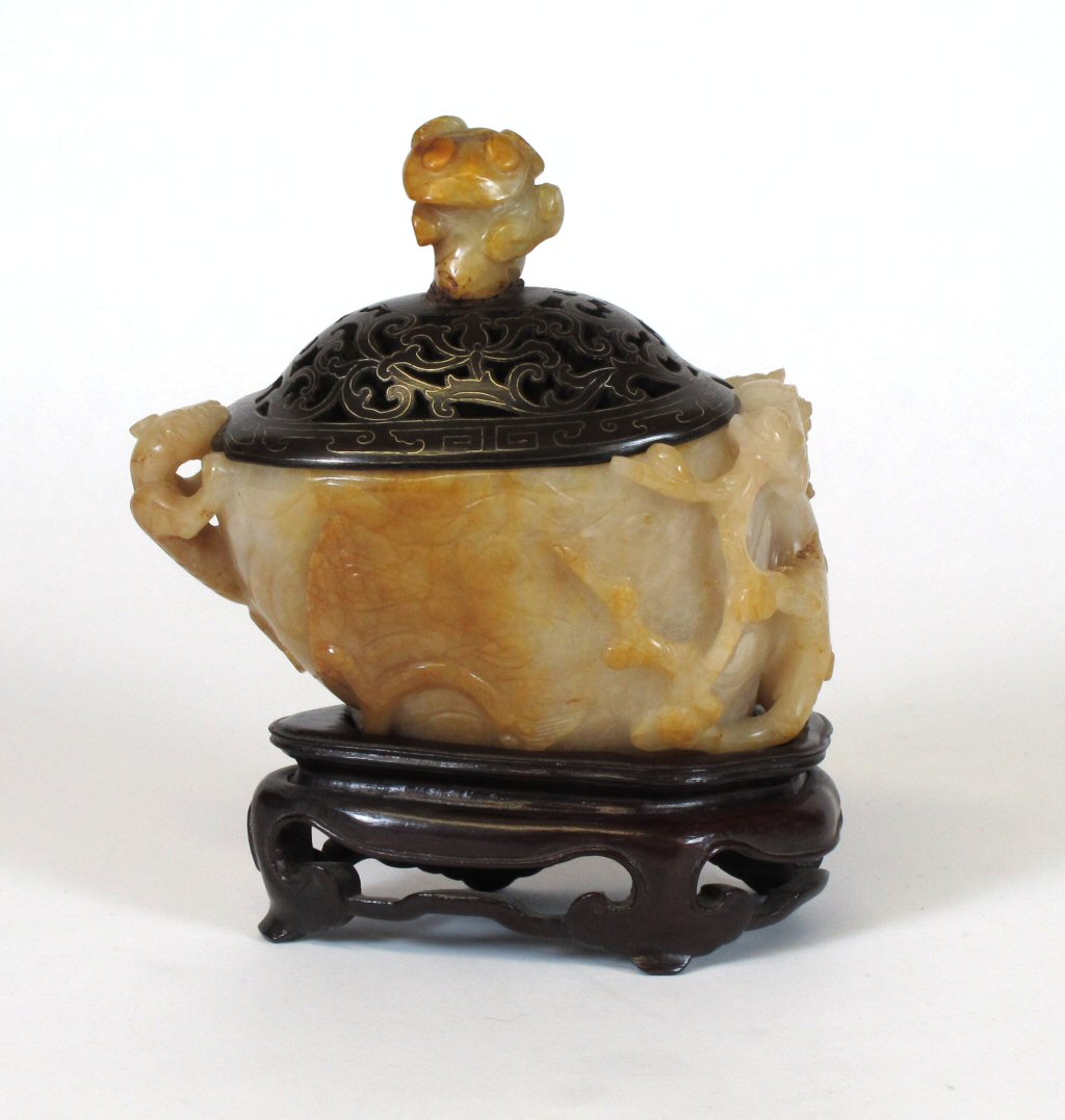A 20th century Chinese jade libation cup
