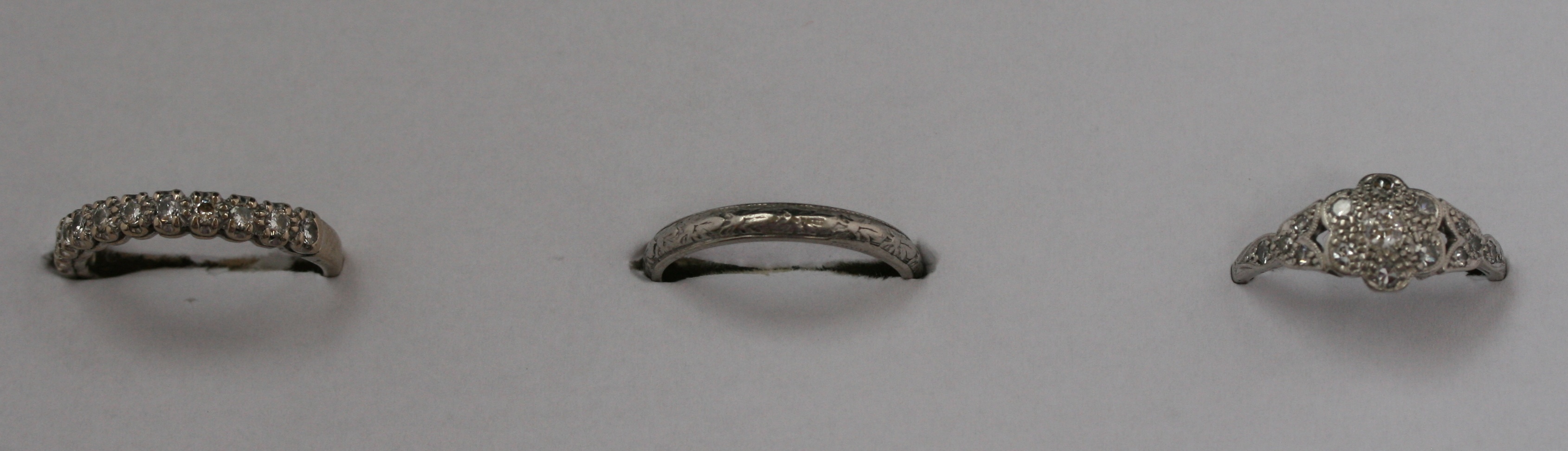 A modern diamond set ring