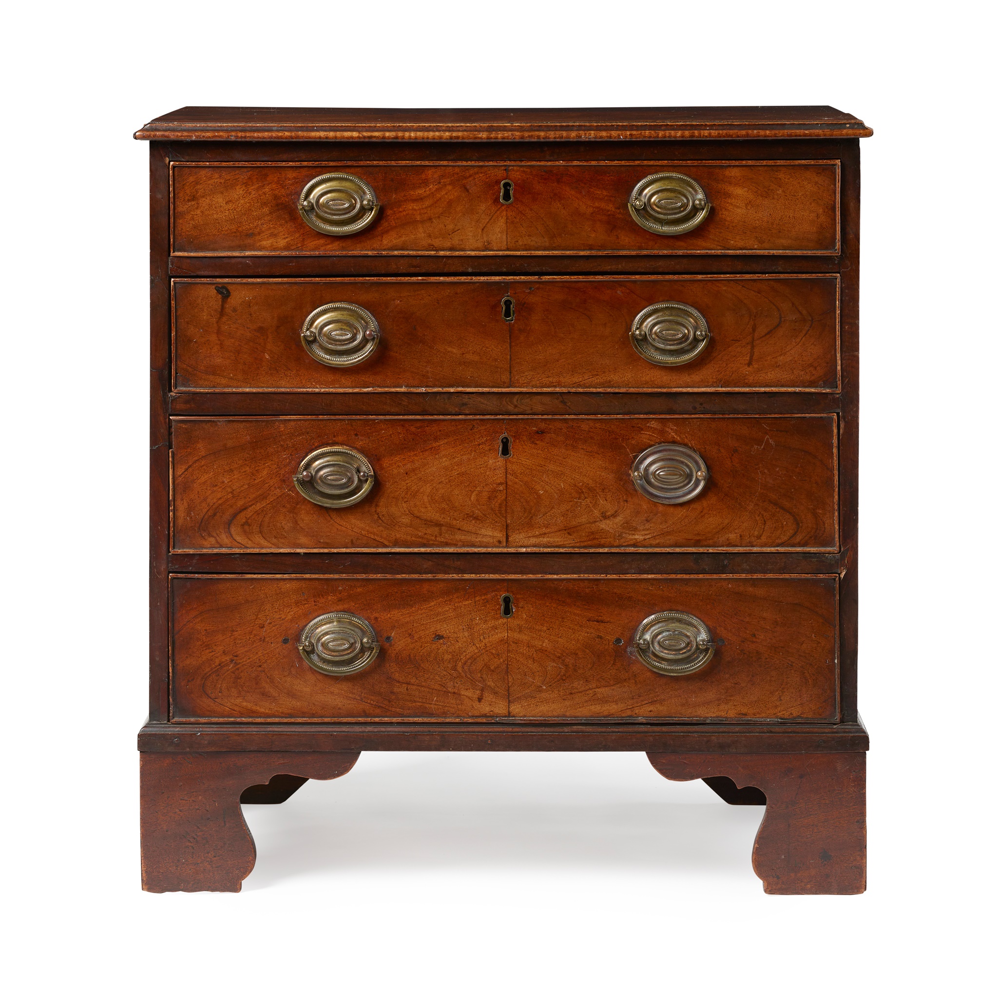 GEORGE III MAHOGANY SMALL CHEST OF DRAWERS