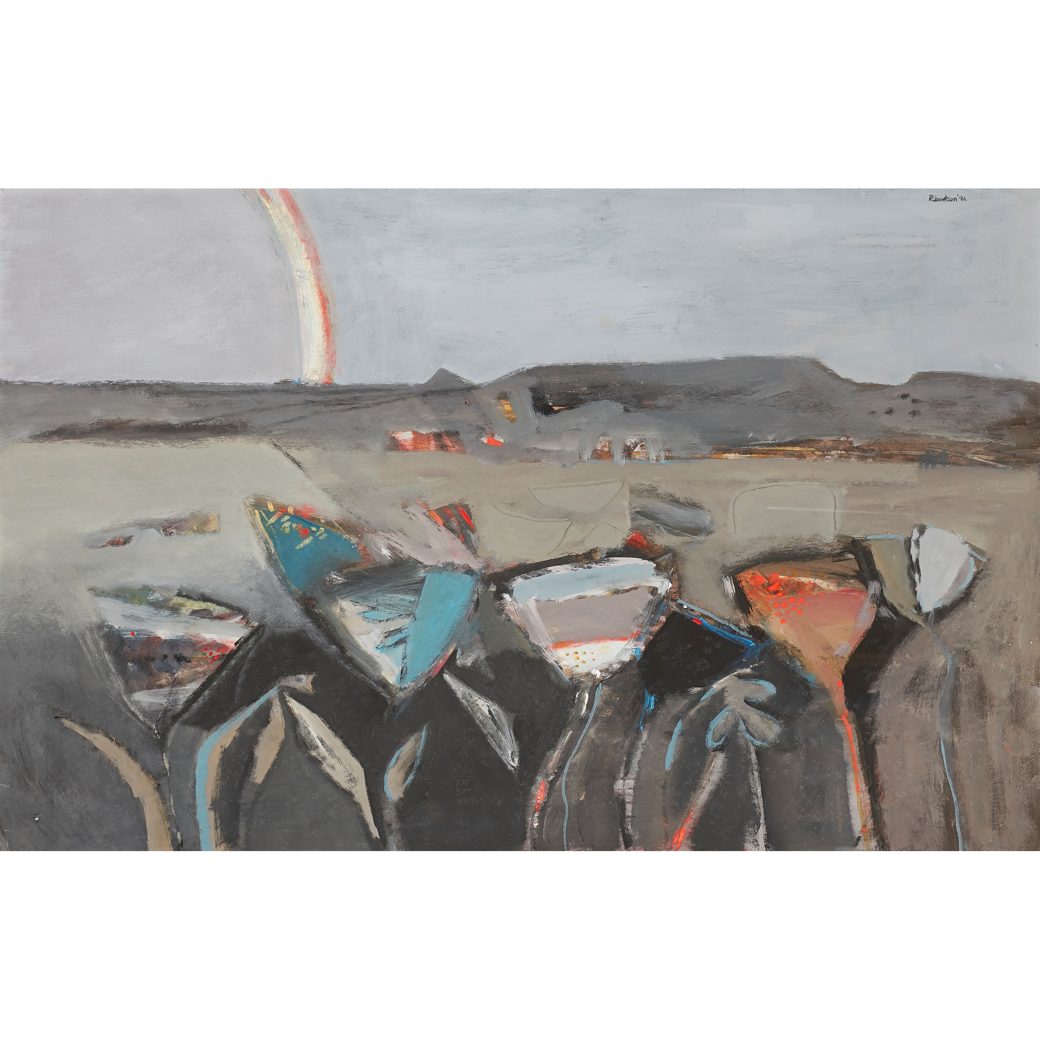 JAMES DOWNIE ROBERTSON M.B.E., R.S.A., R.S.W., R.G.I. (SCOTTISH b.1931-d.2010)