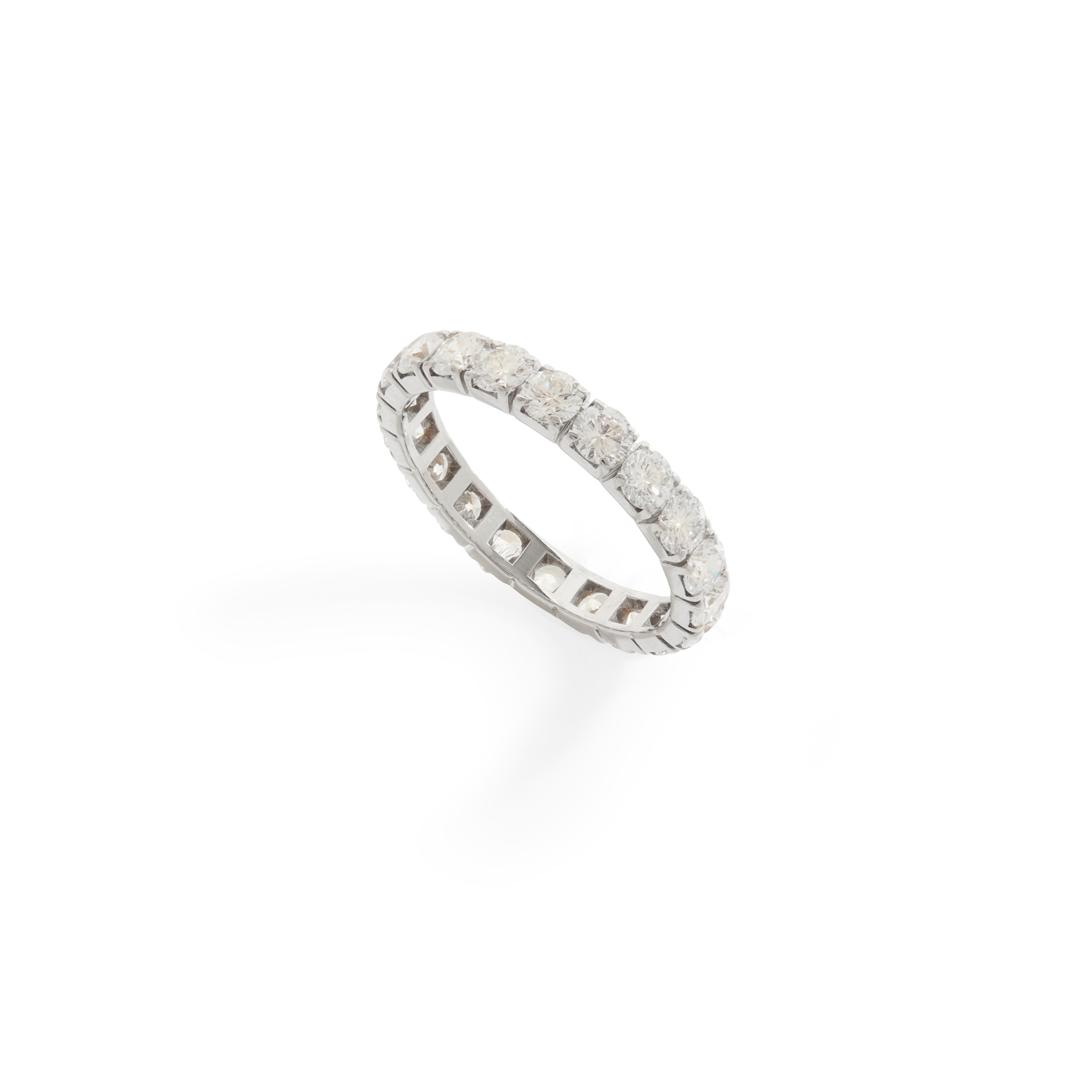 A diamond eternity ring