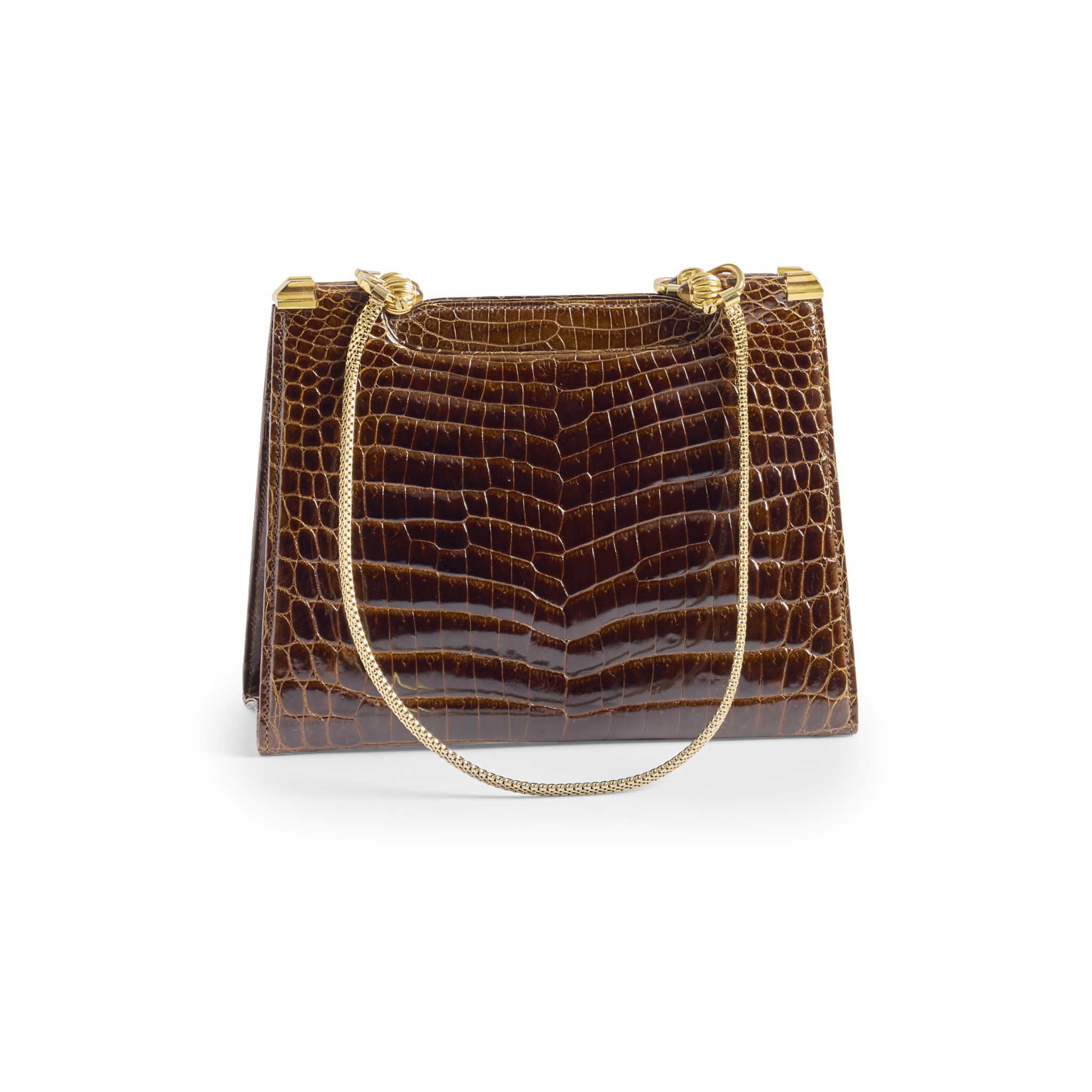 Gucci: A Brown Crocodile Bag