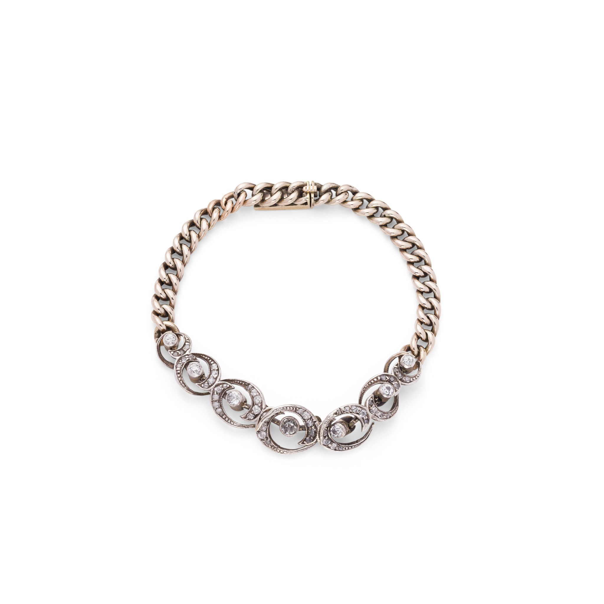 A late 19th century diamond bracelet