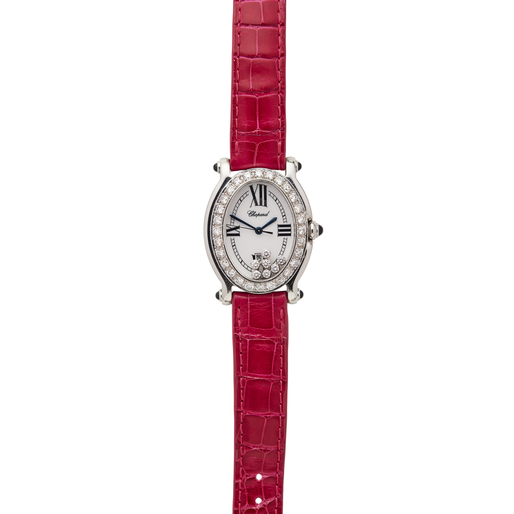 CHOPARD - A lady's diamond set wrist watch