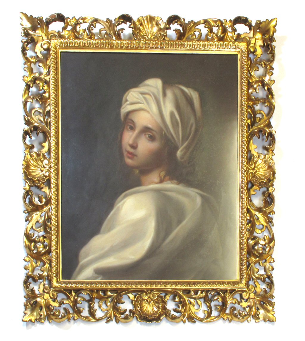 VENETIAN STYLE GILTWOOD FRAMED PAINTING