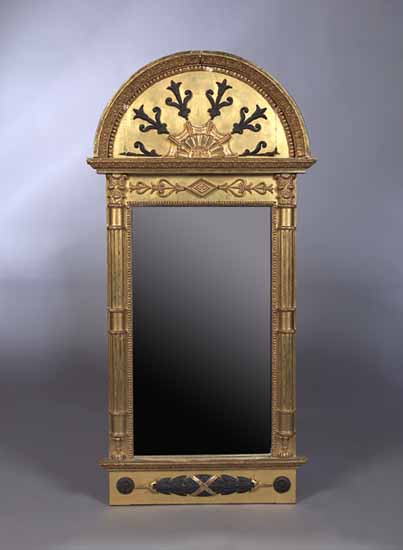 A giltwood pier glass