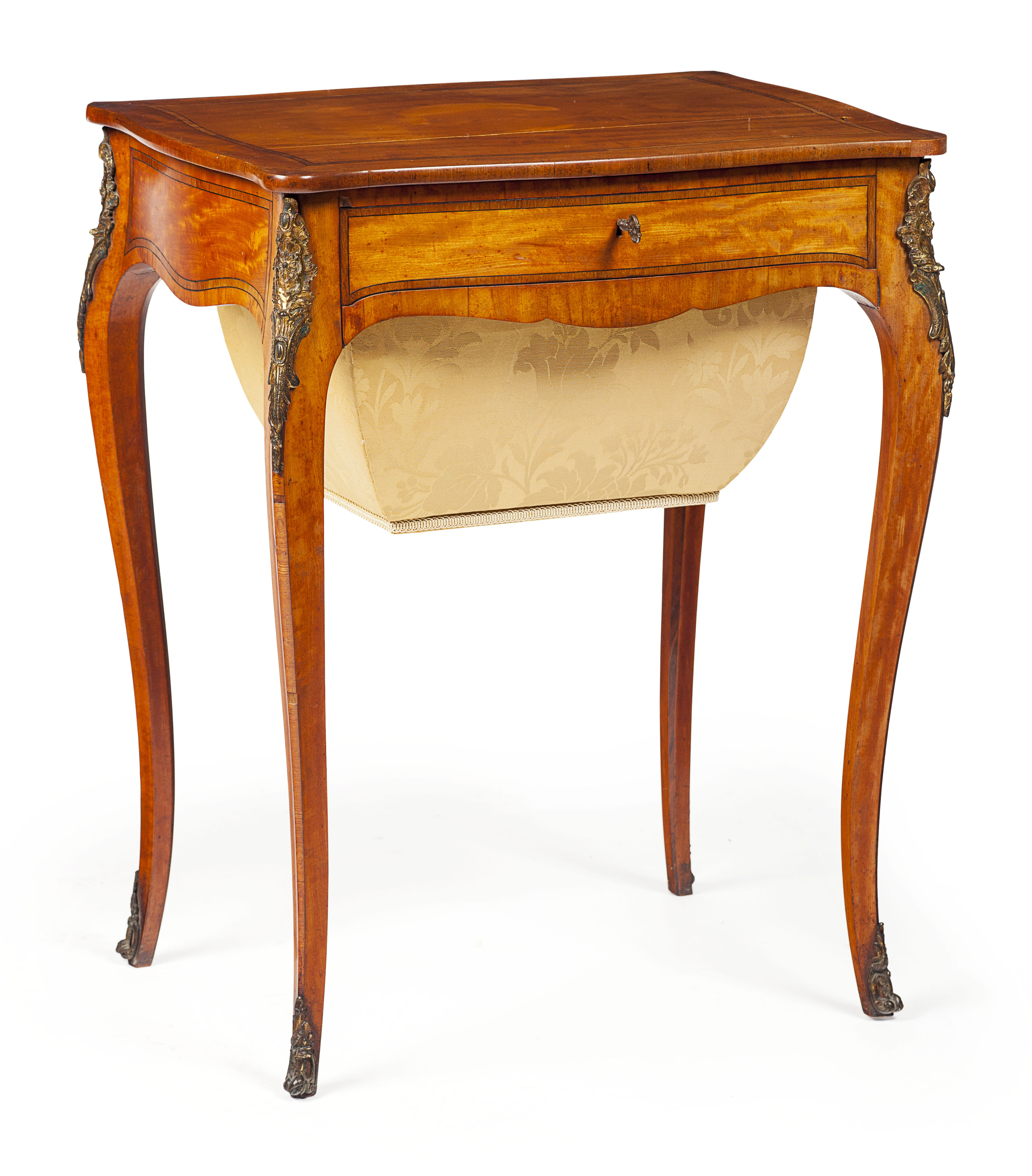 VICTORIAN SATINWOOD WORK TABLE
