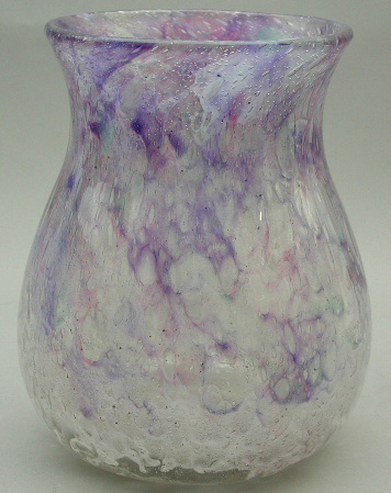 A Monart baluster glass vase