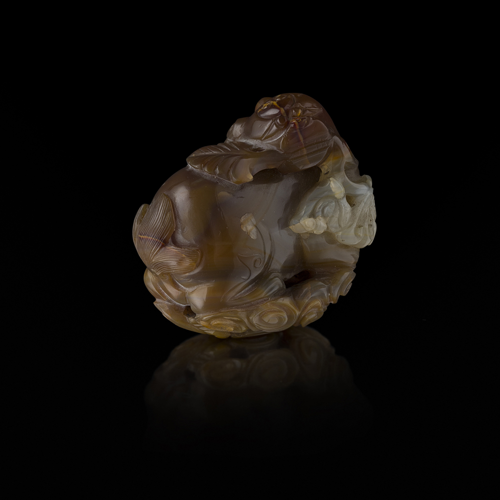 CARVED AGATE MYTHICAL BEAST